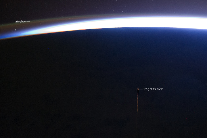 That Streak in the Sky? Astronaut Trash